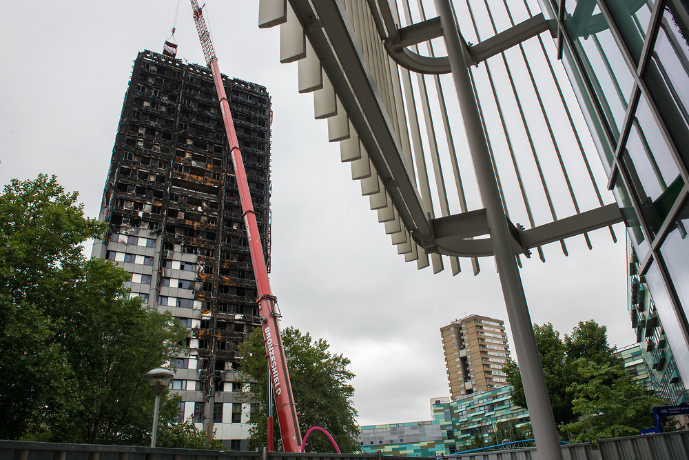 London, 08/08/2017: Grenfell Tower, North Kensigton.© Andrea Sabbadini