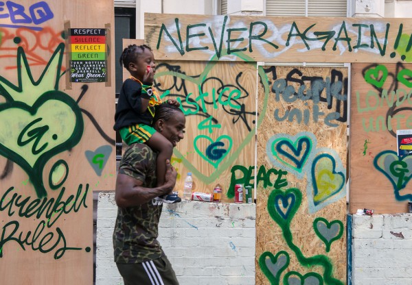 Londra, la Grenfell Tower dopo il 14 giugno