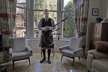 Scozia: il suonatore di cornamusa