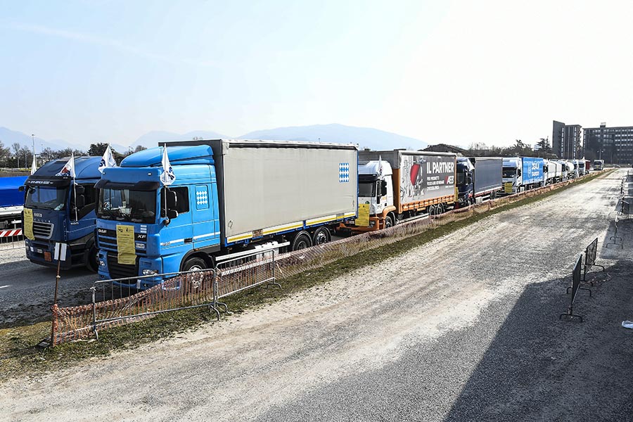 Protesta autotrasportatori contro il caro carburante