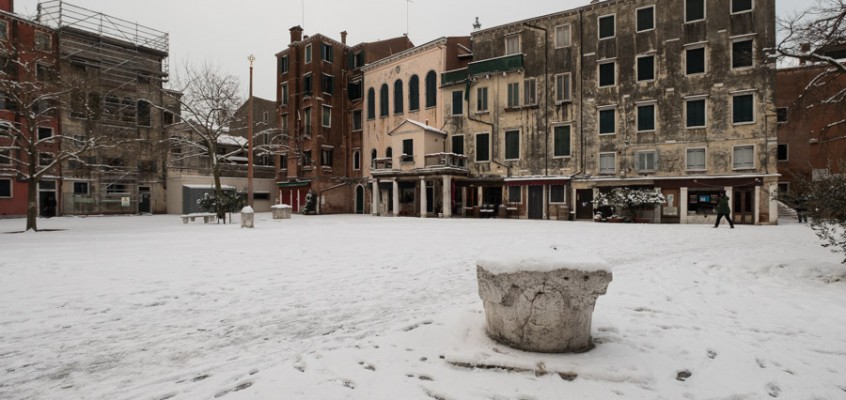 Venezia sotto la neve