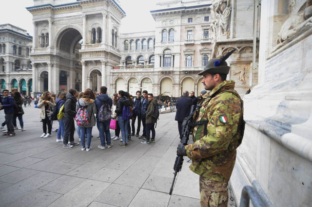 Sicurezza antiterrorismo a Milano