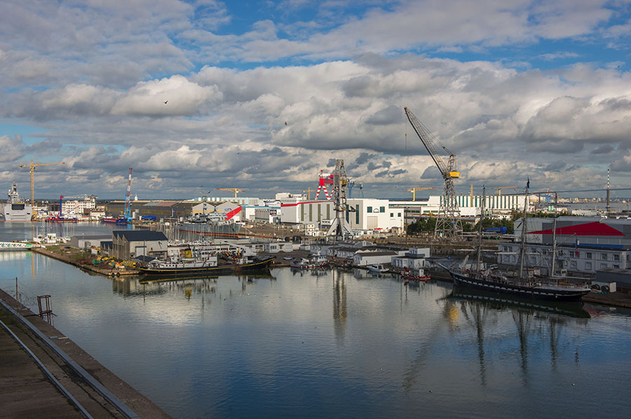 Saint Nazaire, 25/10/2014: cantieri navali - shipyards