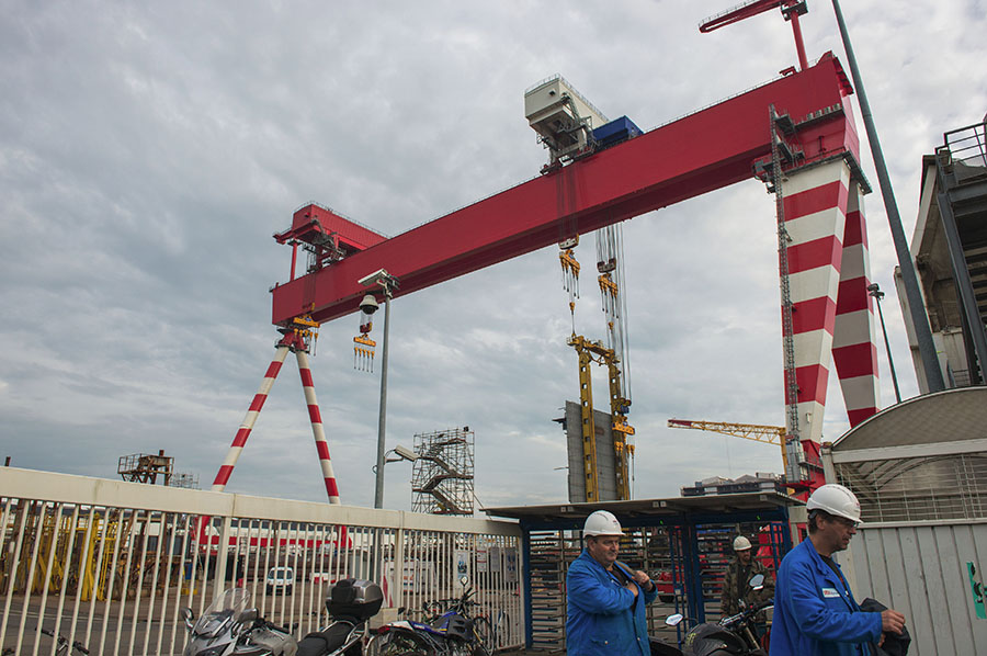 Saint Nazaire, 29/10/2014: STX Cantieri Navali - Shipyard